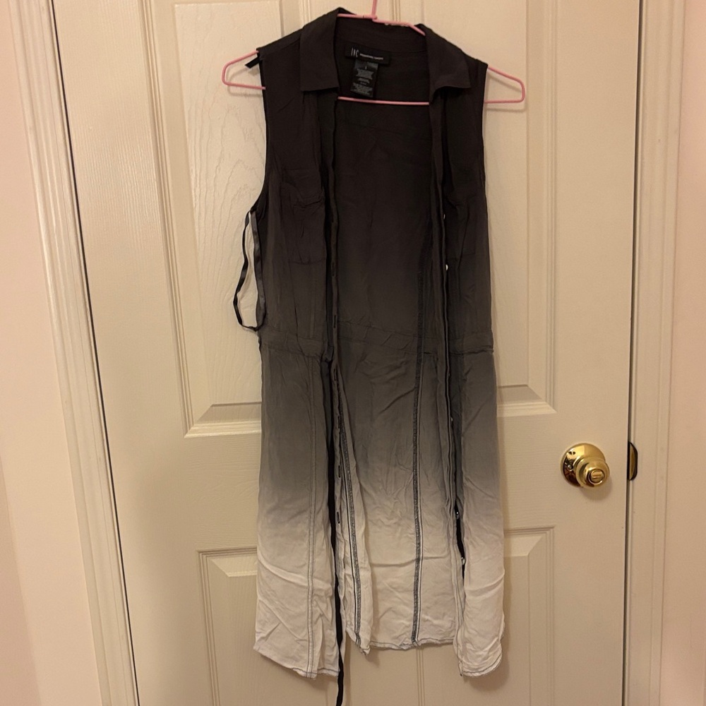 INC International Concepts Black and White Ombre Mini Dress